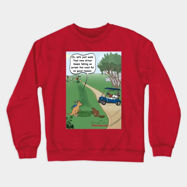 The Other Side Crewneck Sweatshirt by Enormously Funny Cartoons